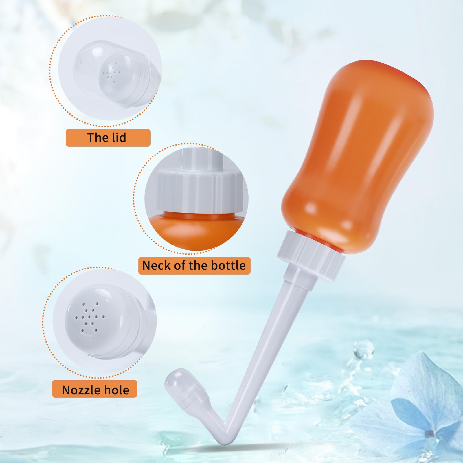 Peri Bottle for Postpartum Care, for Postpartum Essentials, Feminine Care Orange FOOFOO uk supplements