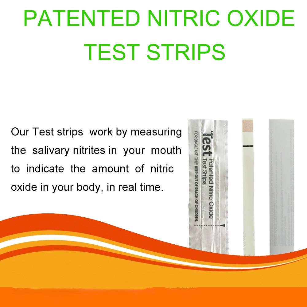 Nitric Oxide Test Strips [50strips]- Nitric Oxide Indicator Strips Work by Measuring The TONNYLAB uk supplements