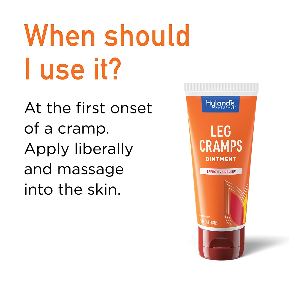 Hyland's Leg Cramps Ointment, Arnica Gel Leg Cramp Relief, Natural Relief of Calf, Leg and Foot Cramp, 2.5 oz Hyland's uk supplements