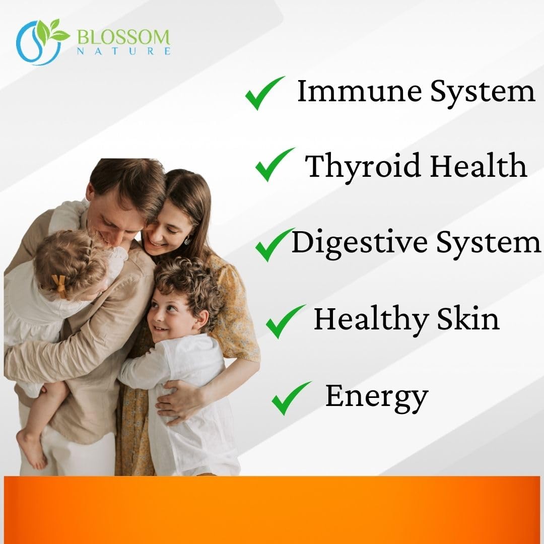 10-in-1 Irish Sea Moss Veggie Caps 3000mg Black Seed Oil Ashwagandha Bladderwrack Burdock Turmeric Apple Cider Vinegar Manuka Honey Dandelion Black Pepper - Made in US(Veggie Caps, Unflavored) Blossom Nature uk supplements