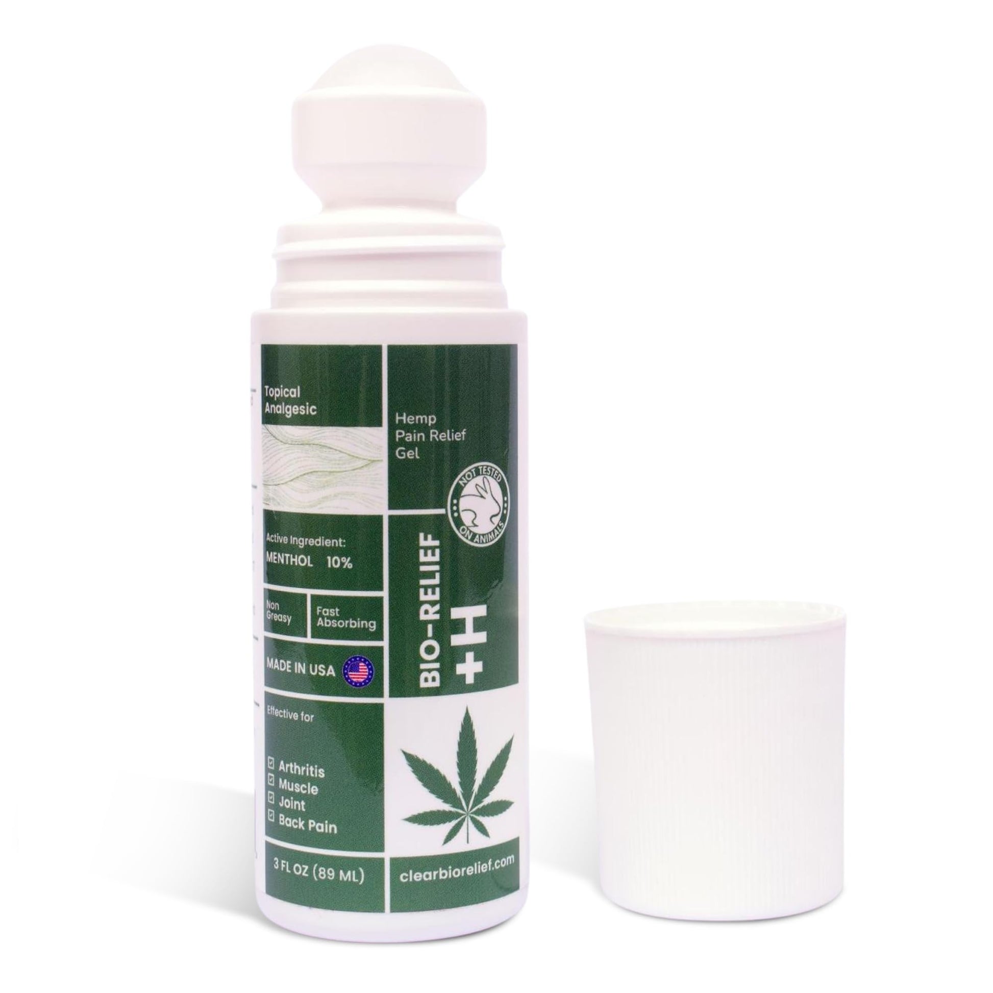 BIO-RELIEF Fast-Acting Hemp Pain Relief Roll On - Highly Effective, Cool & Topical Pain Relief Extra Strength for Arthritis, Muscle, Joint & Back – Easy Roll On Maximum Strength Scientific Solutions Global uk supplements