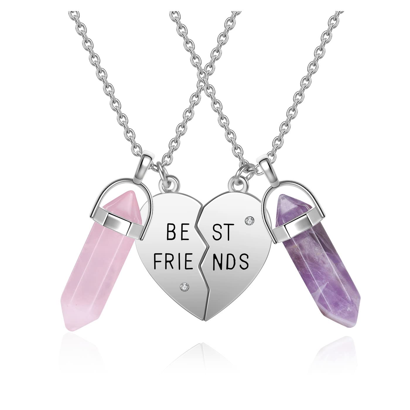 PESOENTH Best Friend Necklace for 2 Girls Gifts- BFF Friendship Necklaces Women Matching PESOENTH uk supplements