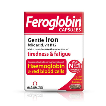 Feroglobin Iron Capsule Helps to reduce tiredness and fatigue Feroglobin uk supplements