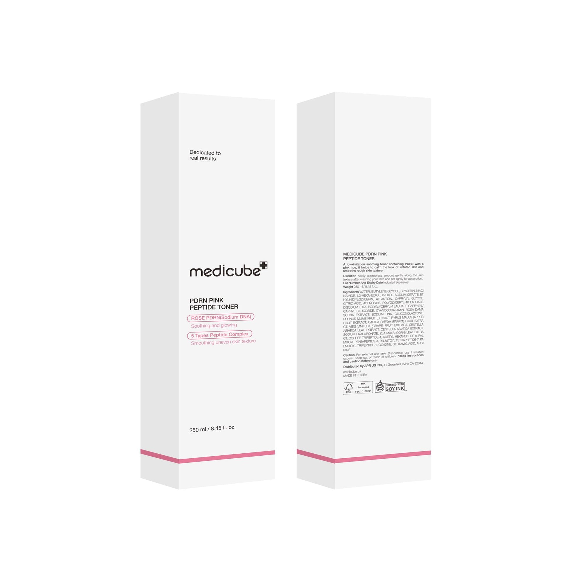 medicube PDRN Toner Rose PDRN Peptide Toner | Lightweight & Watery Type for Skin Boosting, Soothing and Calming, Uneven Skin Tone | with Rose, Peptide, Niacinamide | Korean Skincare, 8.45 fl.oz medicube uk supplements