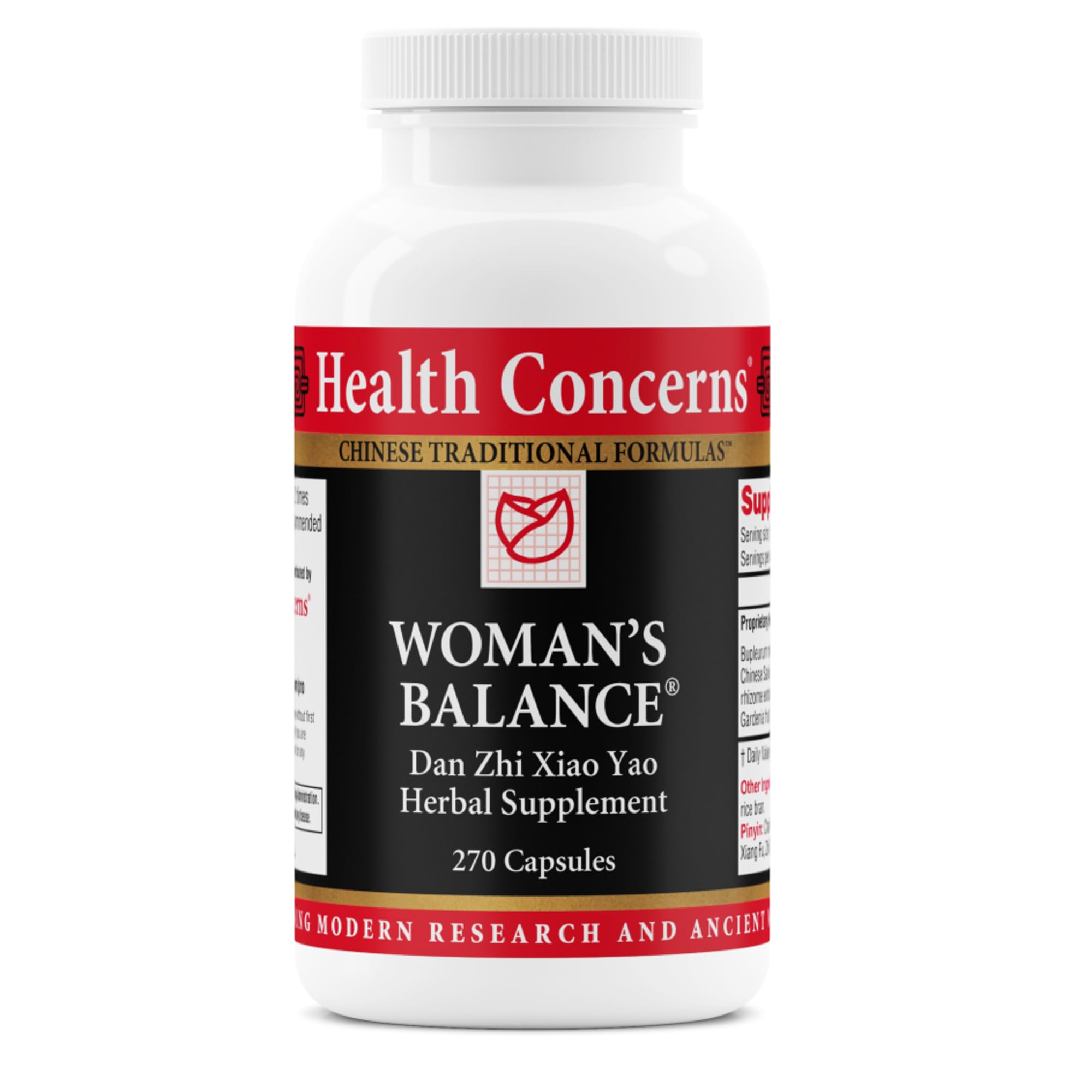 Health Concerns Woman’s Balance – PMS Relief & Hormone Support – Liver Qi & Spleen Health – Herbal Supplement for Women – Dan Zhi Xiao Yao Formula – 270 Capsules Health Concerns uk supplements