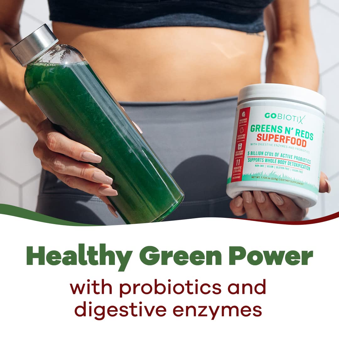 GOBIOTIX Super Greens Powder with Organic Spirulina - Superfood Supplement GOBIOTIX uk supplements