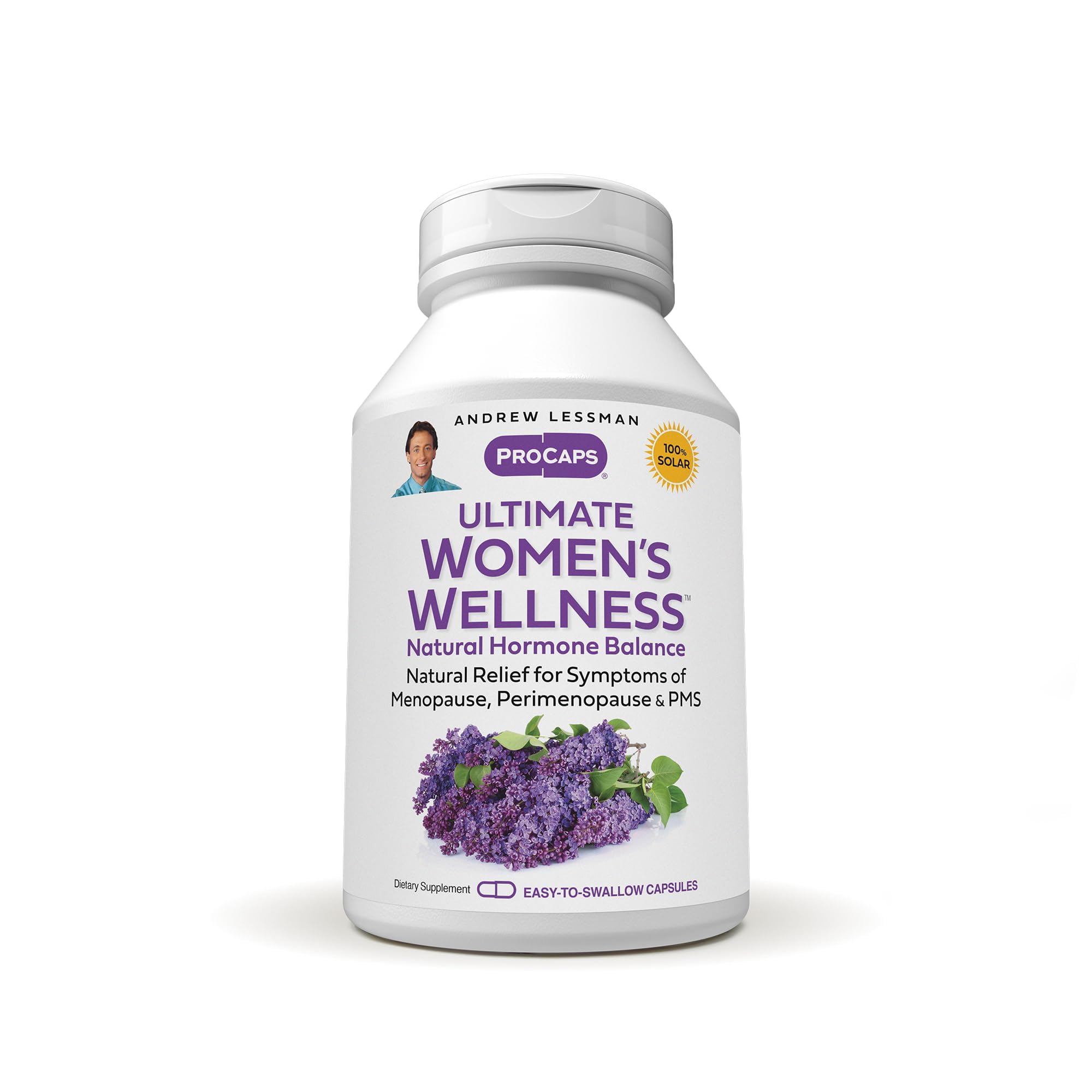 ANDREW LESSMAN Ultimate Women’s Wellness 30 Capsules - Naturally Relieves Menopause Symptoms, PMS, Perimenopause with Soy Isoflavones, EGCG, Cranberry, Indole-3-Carbinol. Easy to Swallow Capsules ANDREW LESSMAN uk supplements