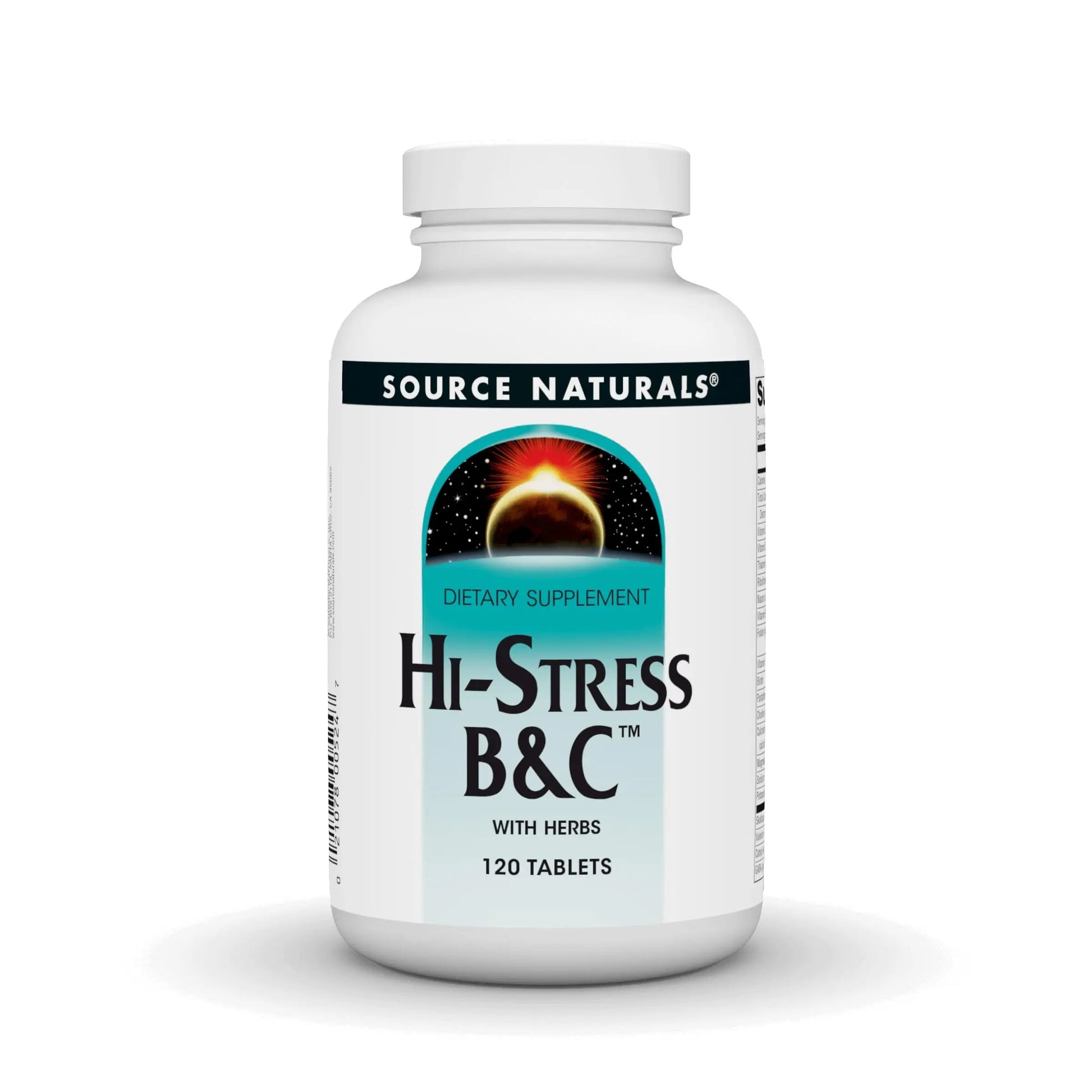 Source Naturals Hi-Stress B&C with Herbs - 120 Tablets Source Naturals uk supplements