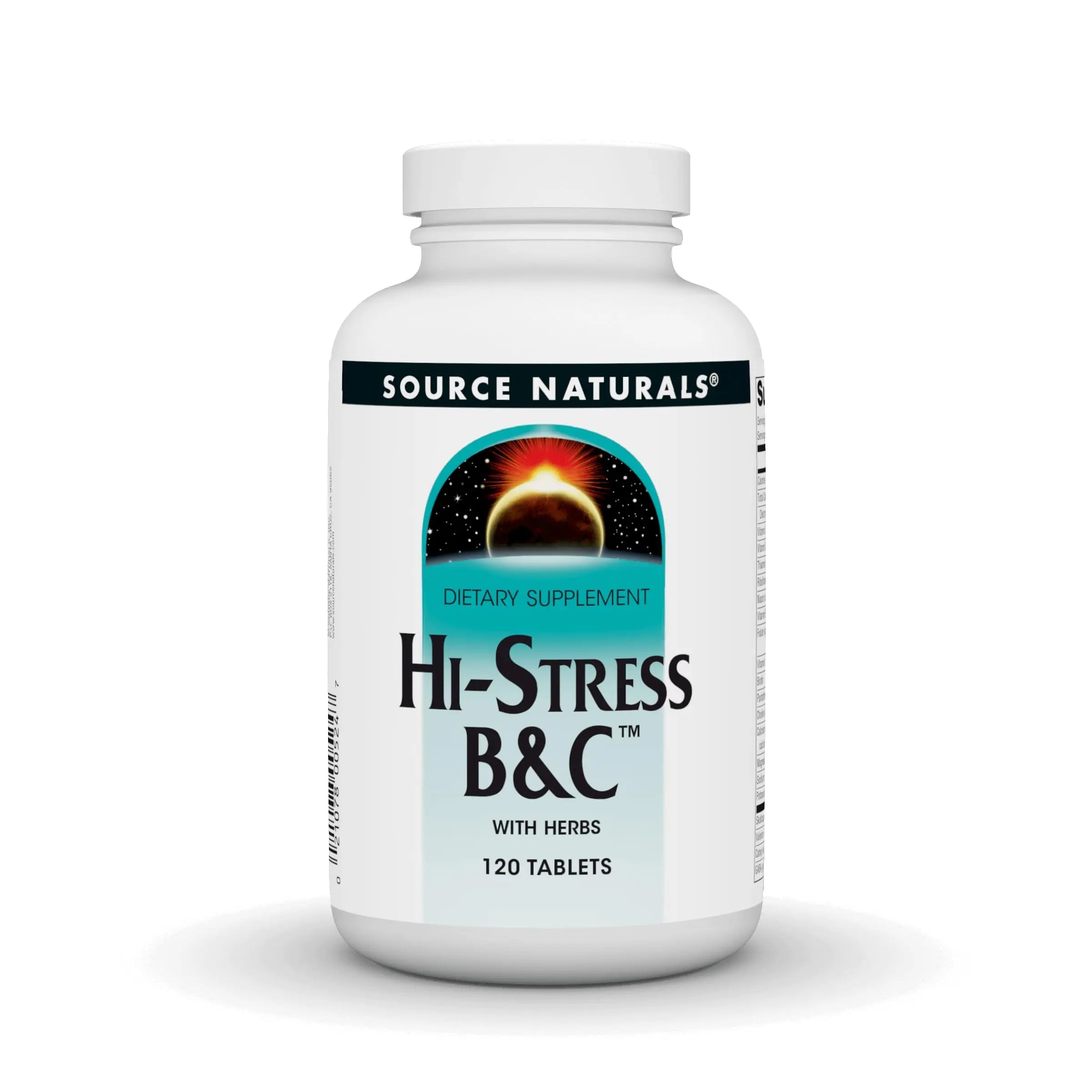 Source Naturals Hi-Stress B&C with Herbs - 120 Tablets Source Naturals uk supplements
