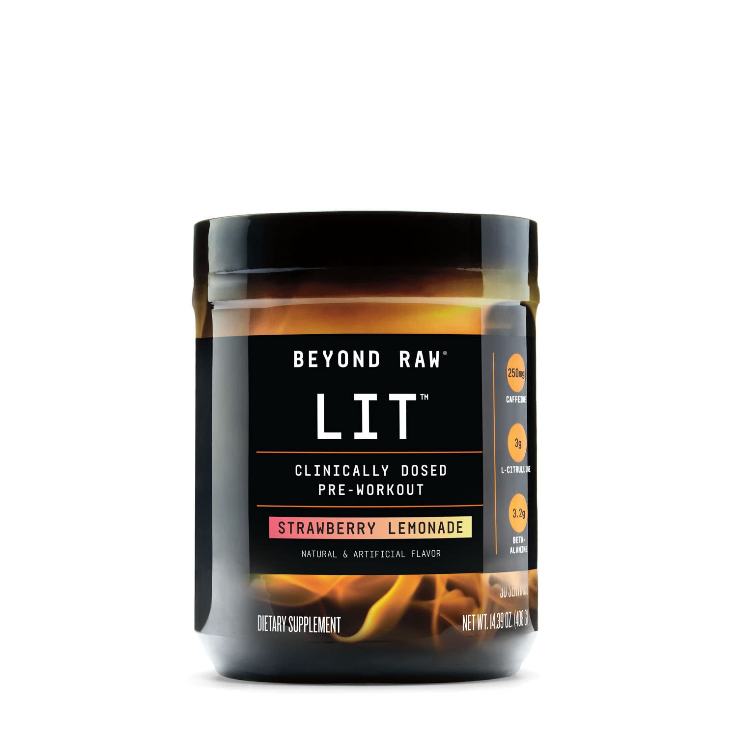 BEYOND RAW LIT | Clinically Dosed Pre-Workout Powder | Contains Caffeine, L-Citrulline BEYOND RAW uk supplements