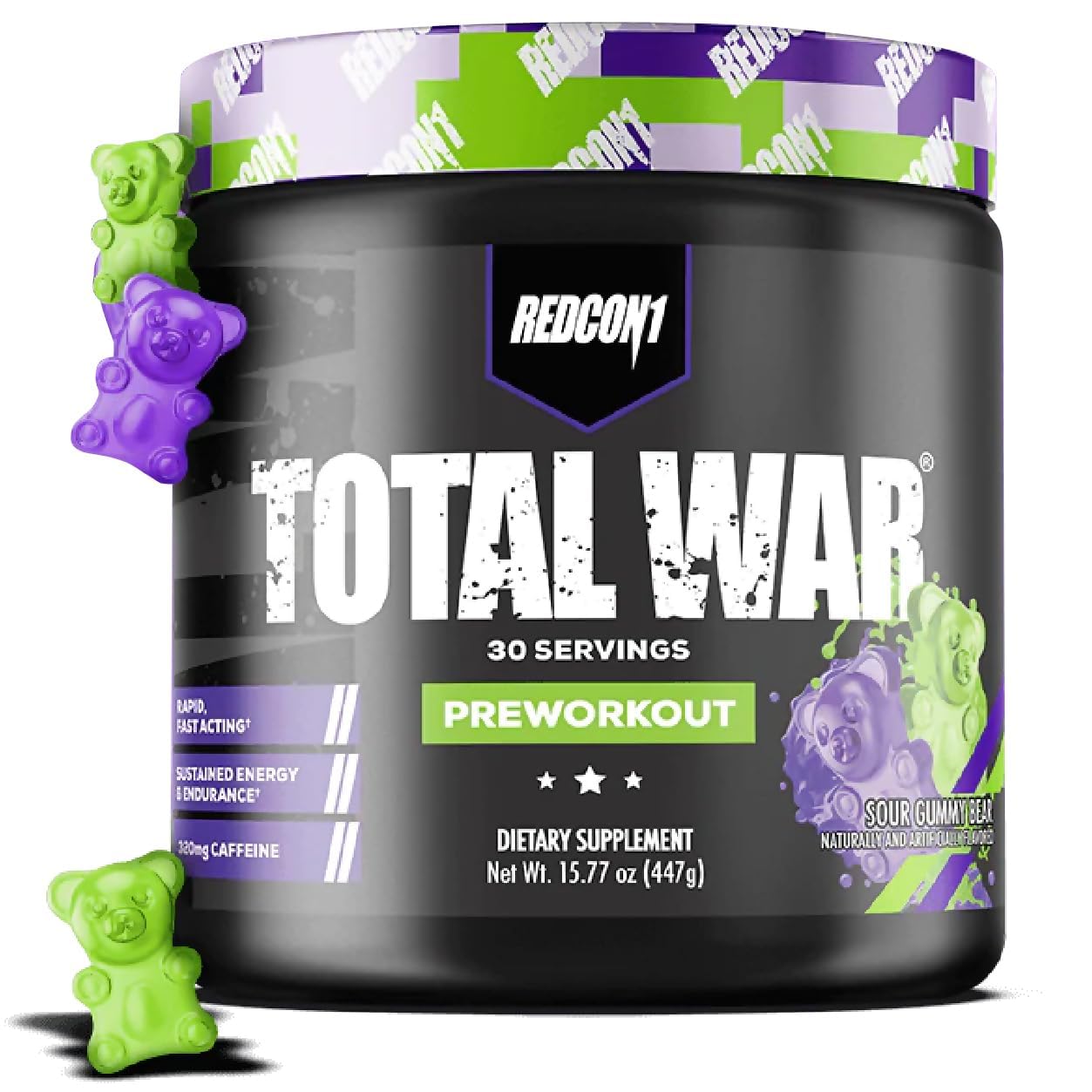 REDCON1 Total War Preworkout - Contains 320mg of Caffeine from Green Tea, Juniper REDCON1 uk supplements