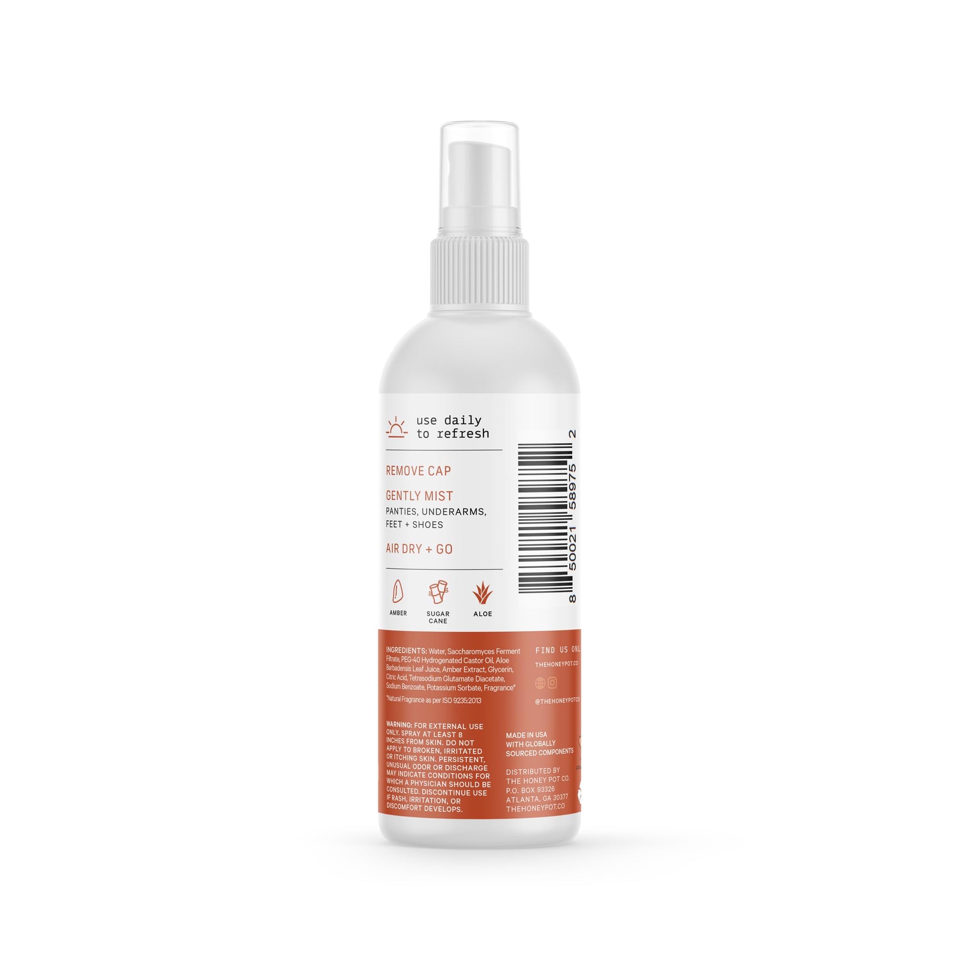 The Honey Pot Company - Refreshing and Restorative Panty and Body Plant-Derived Deodorant Spray The Honey Pot Company uk supplements