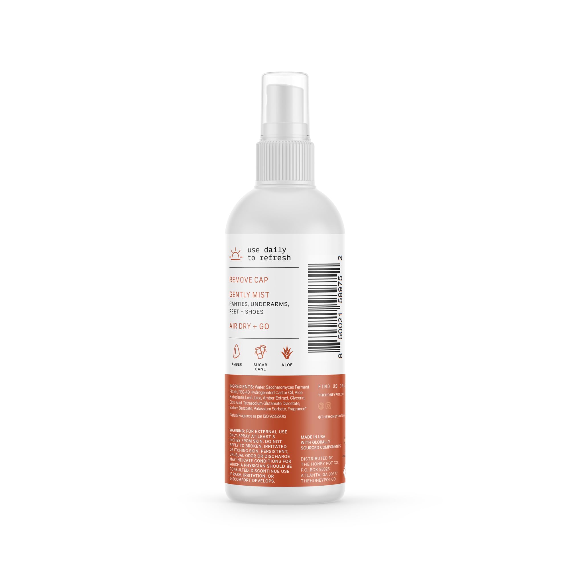 The Honey Pot Company - Refreshing and Restorative Panty and Body Plant-Derived Deodorant Spray The Honey Pot Company uk supplements