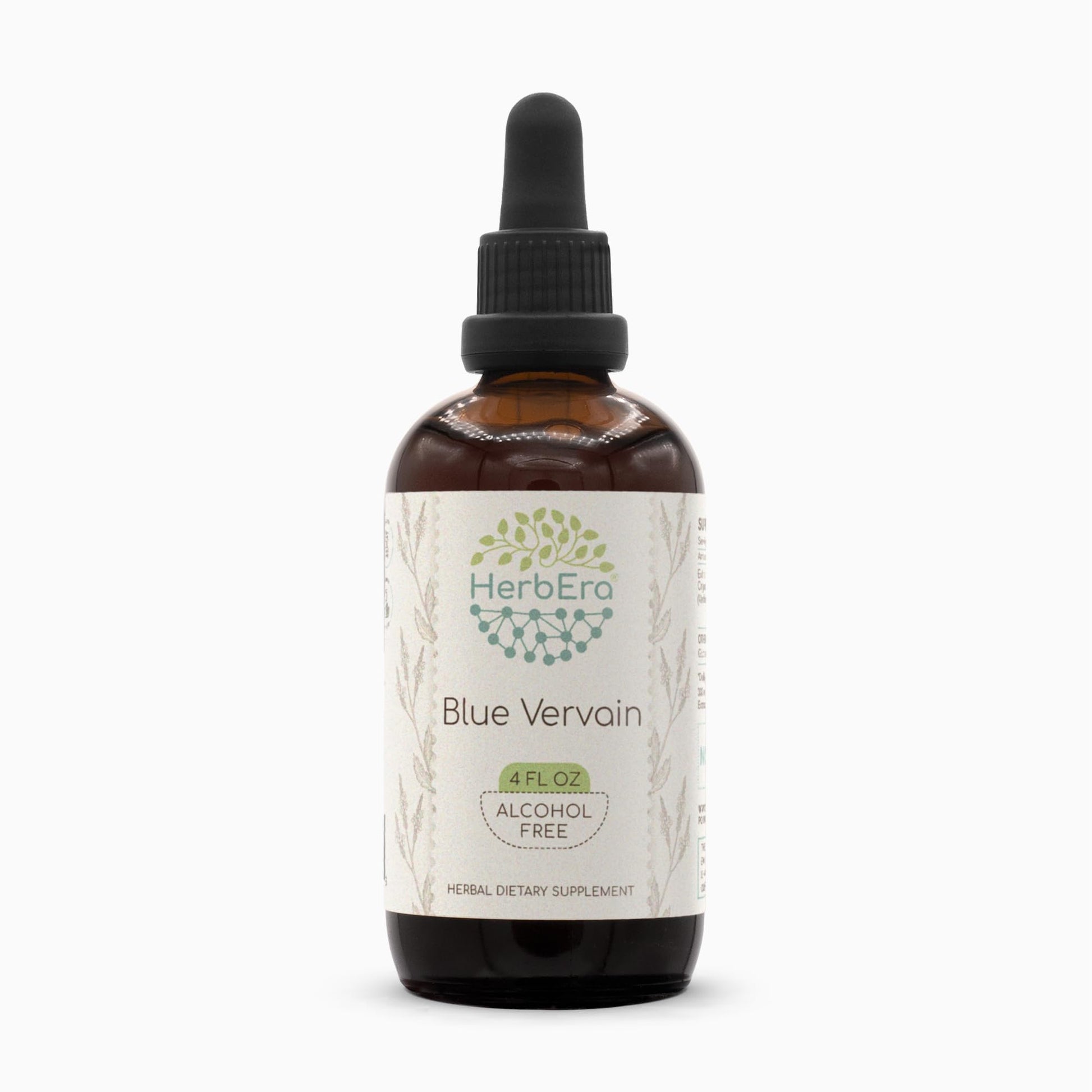Blue Vervain B120 Alcohol-Free Herbal Extract Tincture, Concentrated Liquid Drops Natural Blue Vervain HerbEra uk supplements
