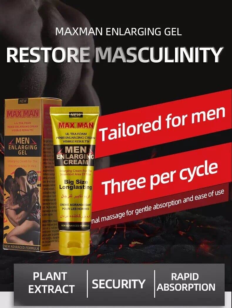 Male Enlargemenet Cream, Men Private Part Enalrgement Essential Cream Men's Energy Screum Larger FunDiscount shop uk supplements