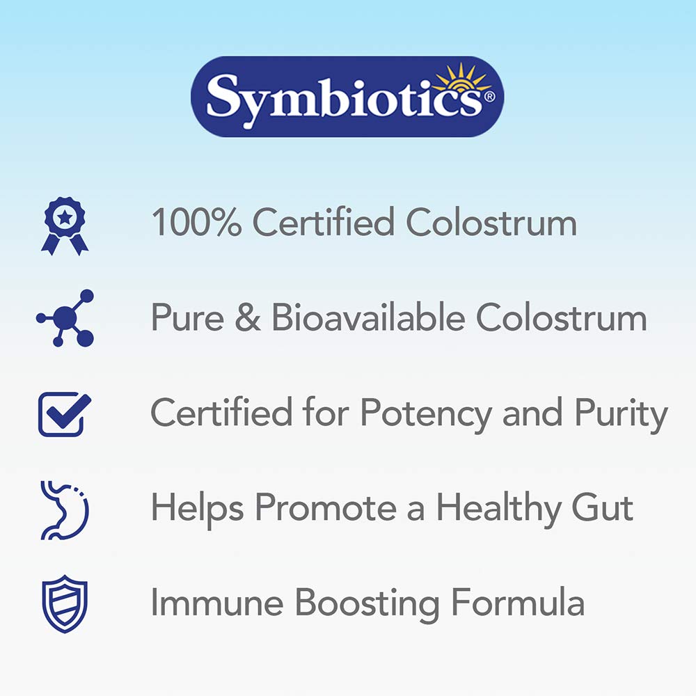 Symbiotics Immunity Support Colostrum Plus Chewables (Pineapple) Symbiotics uk supplements