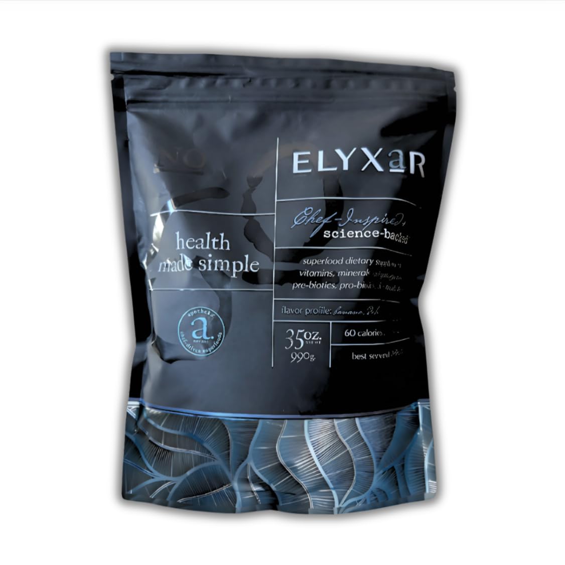 ELYXaR Daily Superfood Complex - Supplement Powder - 60+ Vitamins, Minerals, Wholefood-Sourced Ingredients, Stress Adaptogens, Pro & Prebiotics, Digestive Enzymes, & Electrolytes - 30 Servings apotheka superfoods uk supplements