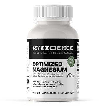 MYOXCIENCE Optimized Magnesium Glycinate + Magnesium Taurate (as ATAmag®) for High Brain Bioavailability to Support Stress Relief and Sleep | 30 Servings MYOXCIENCE uk supplements