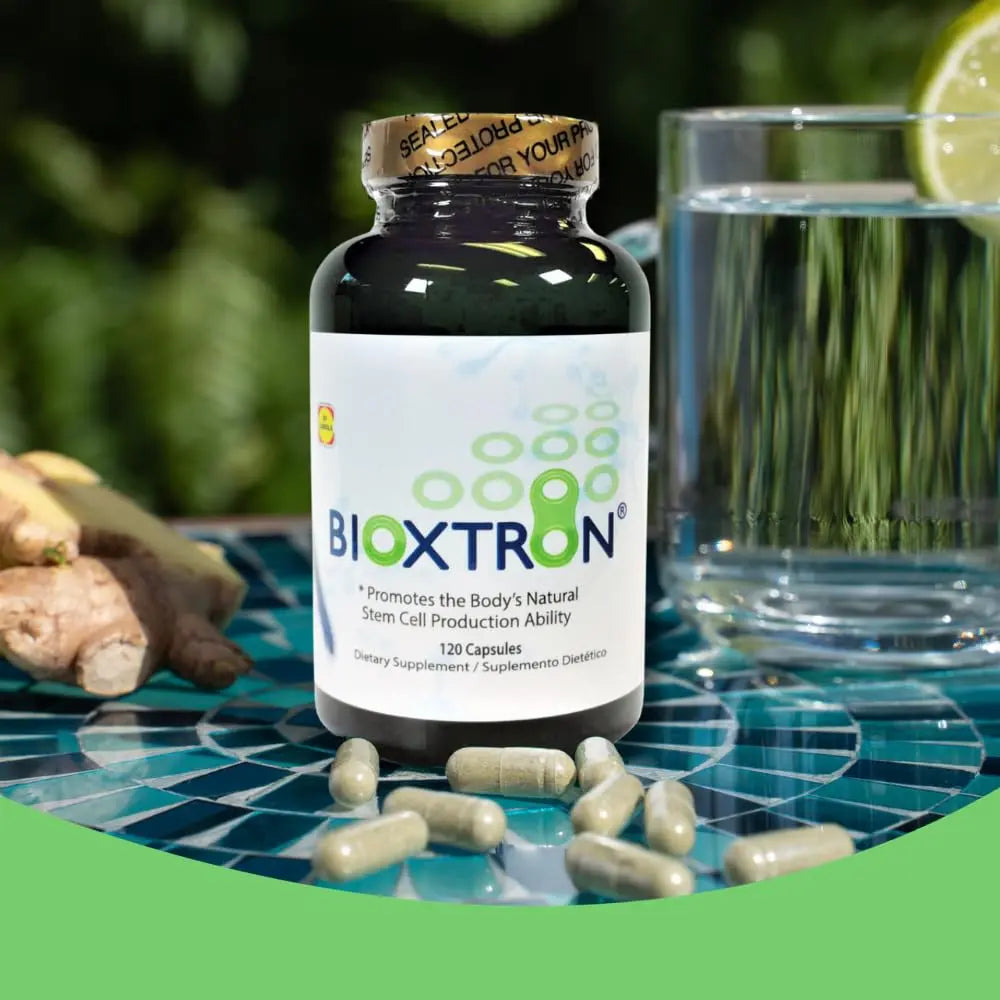 Bioxtron Natural AFA Stem Cell Supplement - Joint Support & Muscle Pain - Immune System Support - Natural Blue Green Algae Spirulina - 120 Caps Bioxtron uk supplements