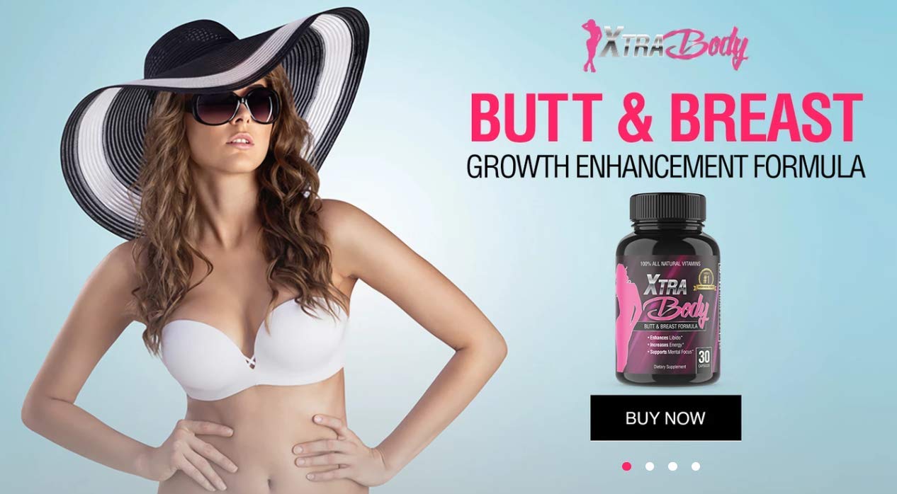 XtraBody Butt Enhancement and Breast Enlargement Supplement - Estrogen Enhancer - Increases Butt & Breast Size, Reduces Menstrual Symptoms & Provides an Extra Boost of Energy (1 Bottle=30 Capsules) Xtra Body uk supplements