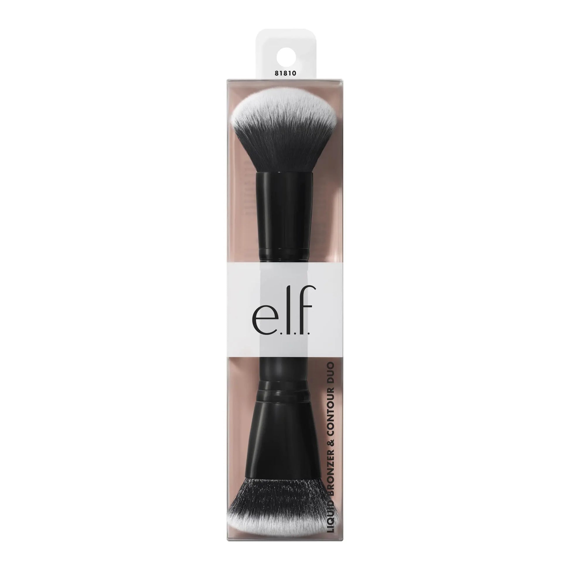 e.l.f. Liquid Bronzer & Contour Duo Brush, Silky Highly Pigmented Formula with Dual-ended Makeup Brush, Synthetic Bristles, 100% Vegan and Cruelty-Free e.l.f. uk supplements
