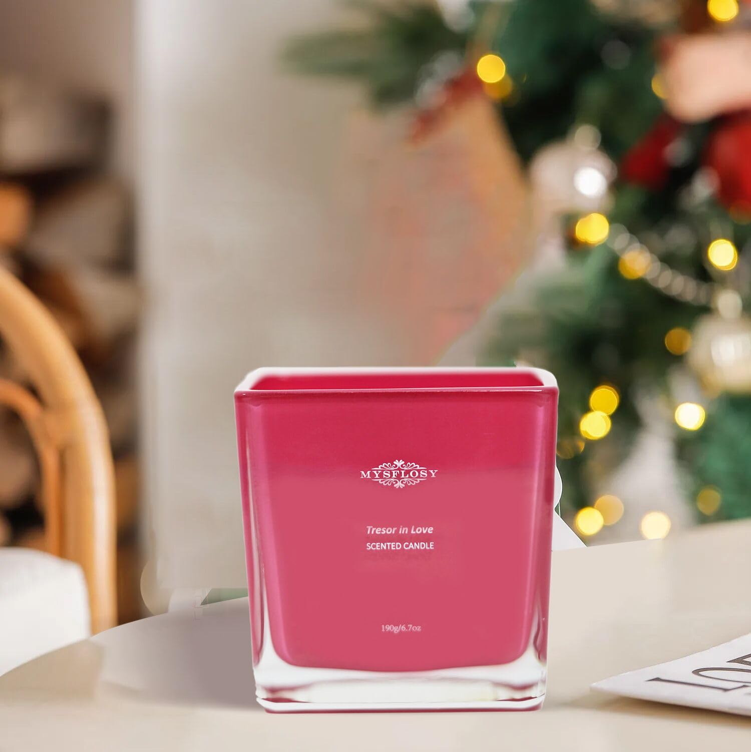 Mysflosy Soy Aromatherapy Candle, 40 Hour Burn time, Scented Candles with Floral and Fruity Scents Mysflosy uk supplements