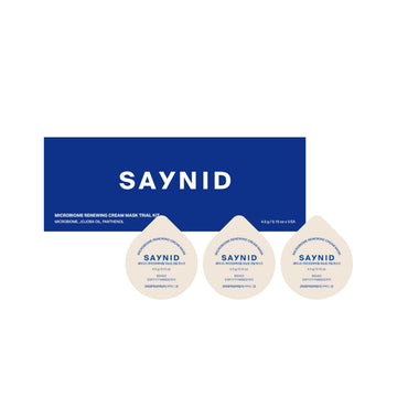 SAYNID MICROBIOME RENEWING CREAM MASK TRIAL KIT, Wash-off Cream, Soft Exfoliating Face Scrub Dead Skin Cells | 4.5g/0.15oz (3EA) SAYNID uk supplements
