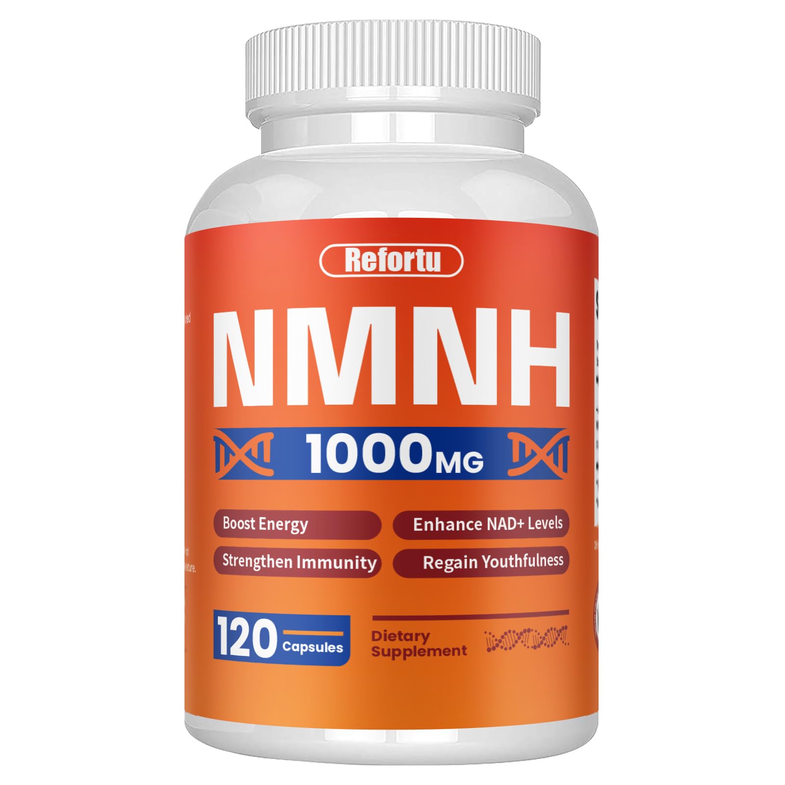 NMNH Supplement(Dihydronicotinamide Mononucleotide),Nicotinamide Mononucleotide for NAD+ Booster,1000mg per Serving,Supports Energy & Overall Health,120 Capsules Refortu uk supplements
