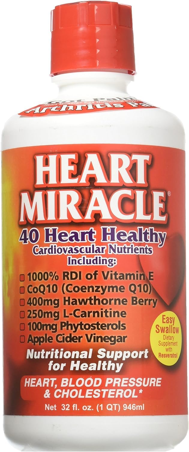 Century Systems - Heart Miracle, Nutritional Supplement for Blood Pressure, Cholesterol, and Cardiovascular Support, 32 Ounce Liquid, 16-32 Servings Century Systems uk supplements