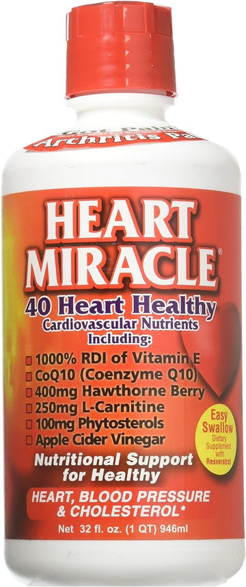 Century Systems - Heart Miracle, Nutritional Supplement for Blood Pressure, Cholesterol, and Cardiovascular Support, 32 Ounce Liquid, 16-32 Servings Century Systems uk supplements