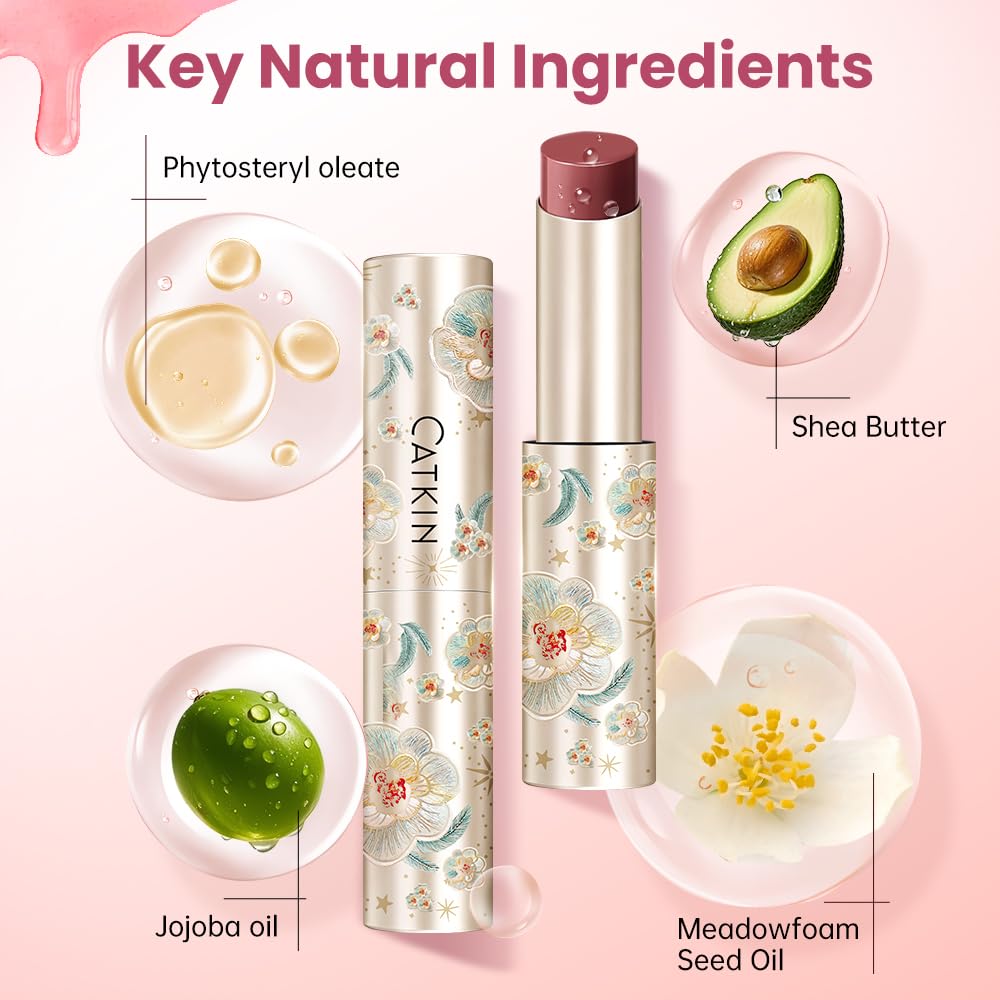 CATKIN Glossy Lip Balm Ultra Hydating Glow Lip Tinted Jelly Plump Melting Balm Shea Butter Repair Soothing For Dry Lips Dewy Finished 0.12 oz C05 SUNFLOWER Catkin uk supplements