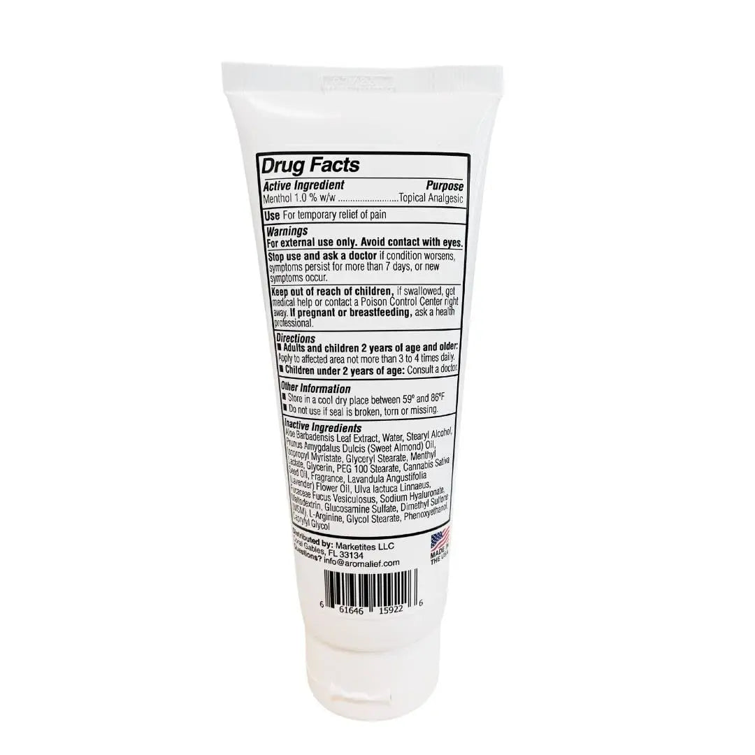 Hemp Cream with Lavender Aromatherapy - 1000MG Made in USA - Muscle & Joint Relief - Menthol, Glucosamine, Chondroitin MSM - Vegan Aromalief uk supplements