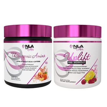NLA for Her Pre/Intra Workout Stack (Includes Her Thermogenic Amino Georgia Peach NLA for Her uk supplements