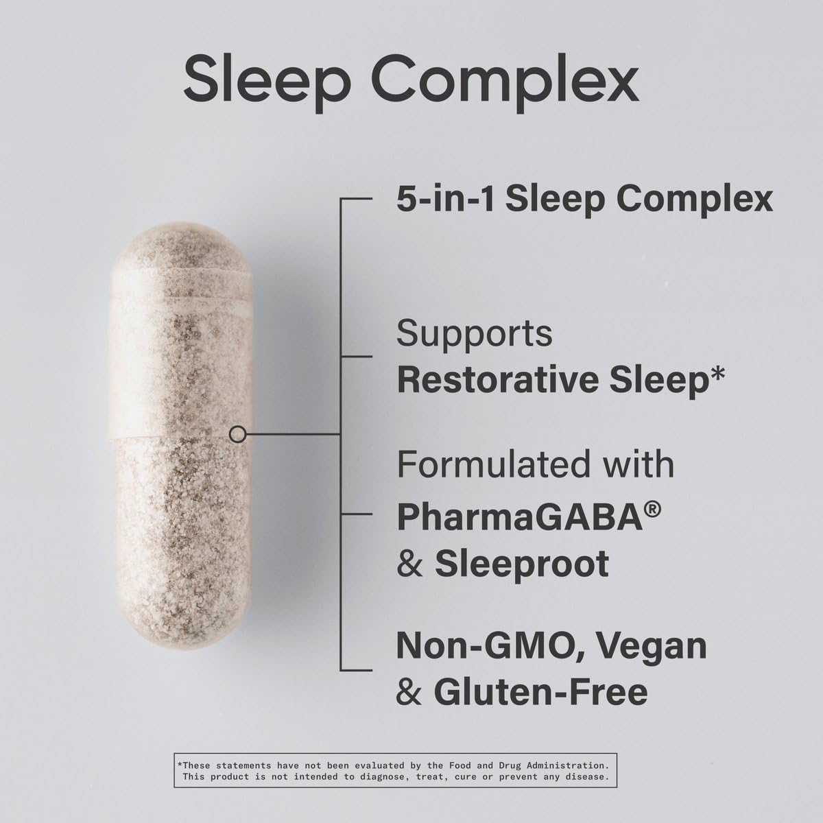 Sports Research® Sleep Complex- Melatonin-Free Vegan Capsules - with Valerian Root, GABA, L-Theanine, Magnesium & 5-HTP - 30 Servings Sports Research uk supplements