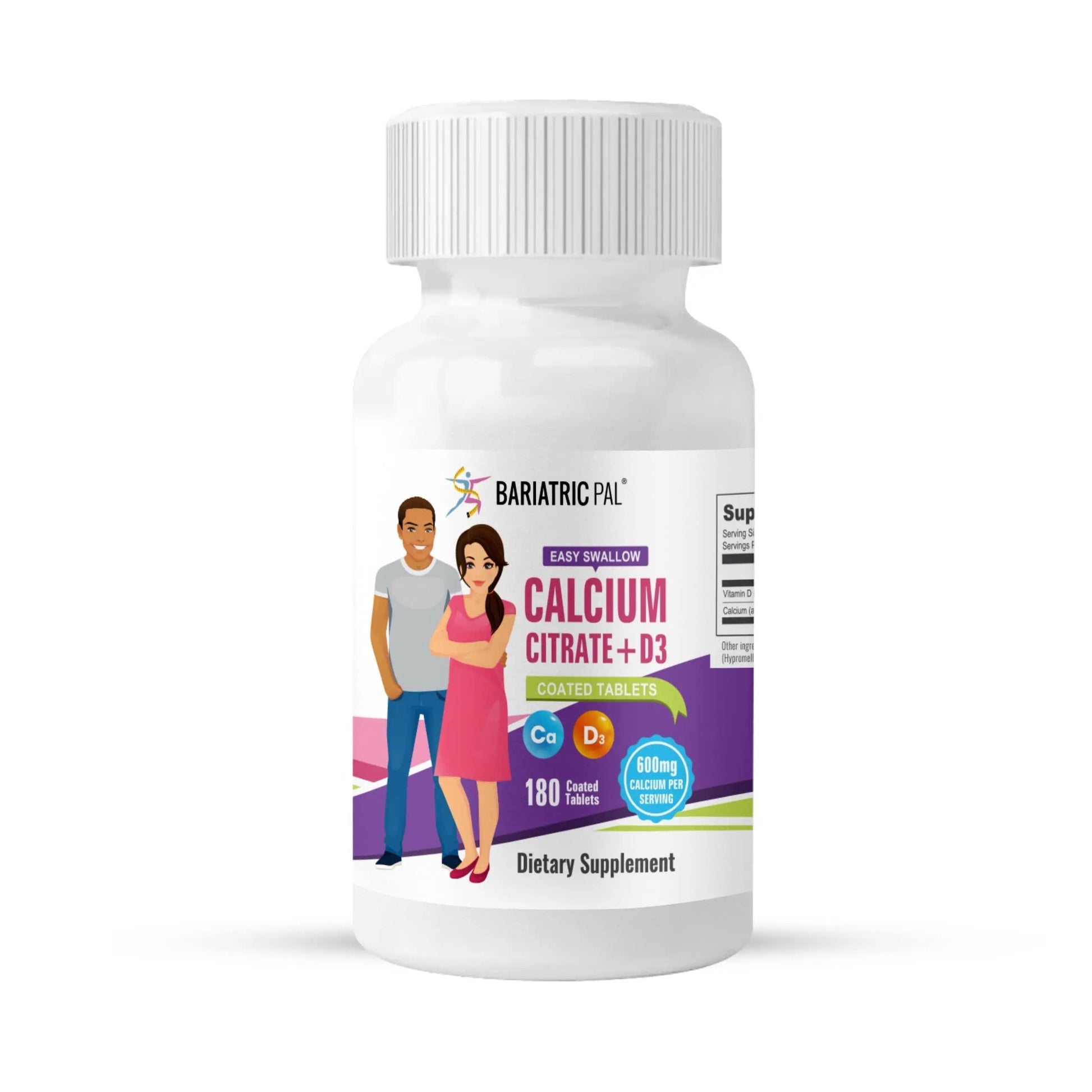 BariatricPal 30-Day Bariatric Vitamin Bundle Multivitamin ONE 1 per Day! Capsule with 18mg Iron Easy Swallow Calcium Citrate (600mg) BariatricPal uk supplements