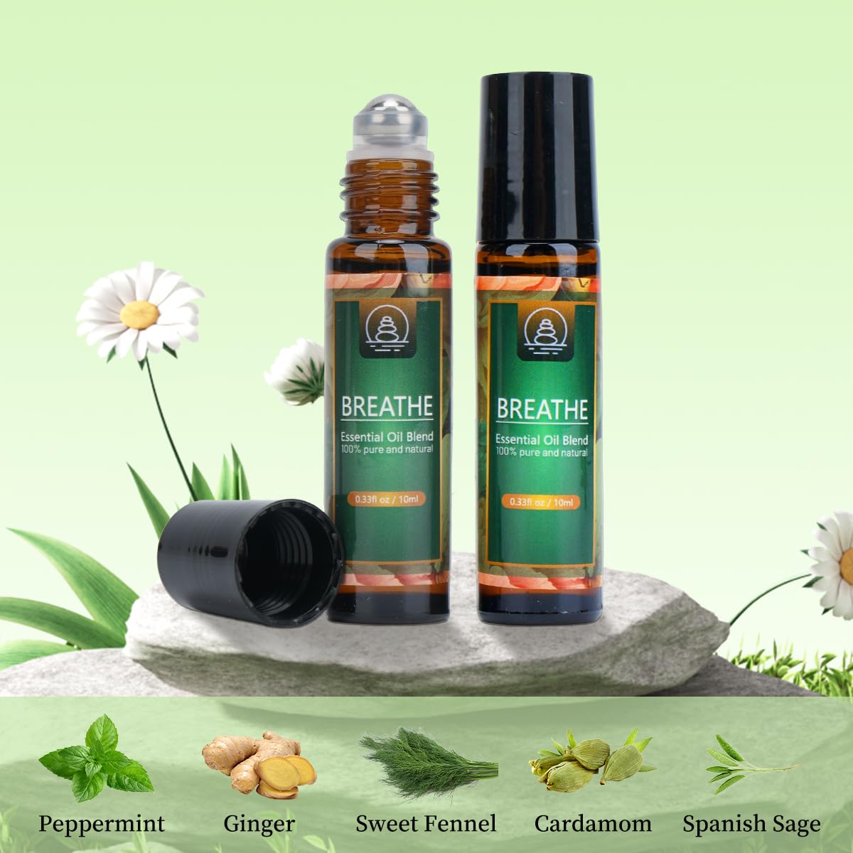 Breathe Easy Essential Oil Blend - Relief for Allergy, Sinus, Cough, and Congestion - Therapeutic Generic uk supplements