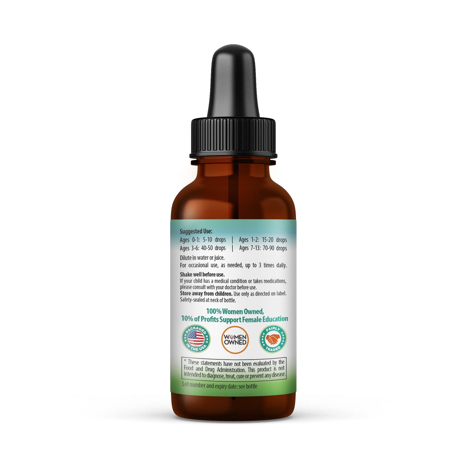 Kids Tummy Support Tonic Liquid Extract, Tasty Digestive System Support Supplement for Kids -1oz - Herbal Goodness Herbal Goodness uk supplements