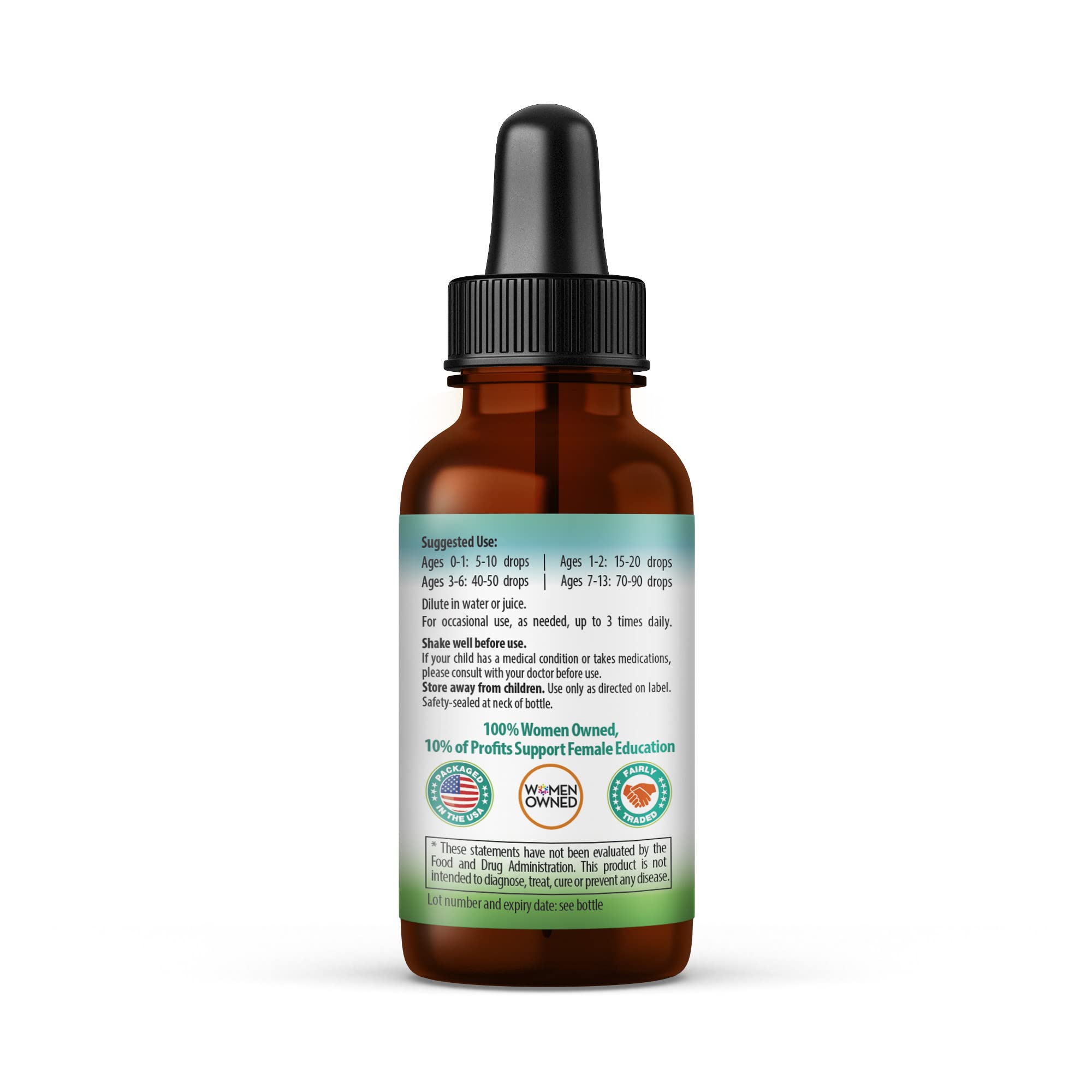 Kids Tummy Support Tonic Liquid Extract, Tasty Digestive System Support Supplement for Kids -1oz - Herbal Goodness Herbal Goodness uk supplements