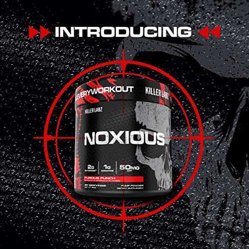 Noxious Extreme Nitric Oxide Booster Pump Pre-Workout Powder | Endurance and Muscle KILLER LABZ uk supplements