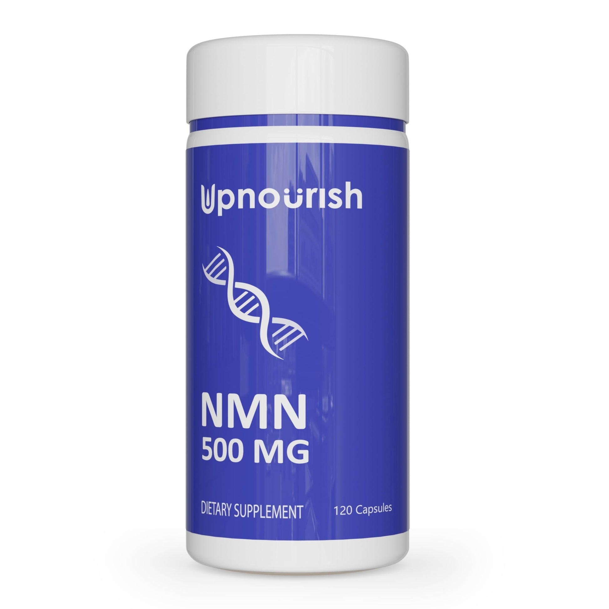 UpNourish NMN 500mg 120 Capsules - Beta Nicotinamide Mononucleotide NAD Supplement - Nicotinamide Riboside Alternative for Women & Men UpNourish uk supplements