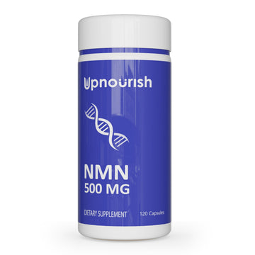 UpNourish NMN 500mg 120 Capsules - Beta Nicotinamide Mononucleotide NAD Supplement - Nicotinamide Riboside Alternative for Women & Men UpNourish uk supplements
