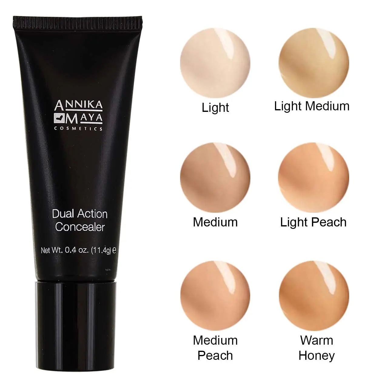 Annika Maya Dual Action Undereye Concealer for Neutralizing Dark Circles (Light) Annika Maya Cosmetics uk supplements