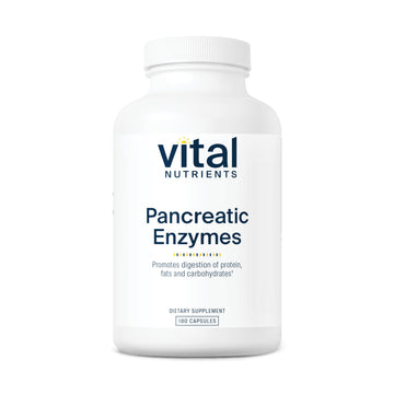 Vital Nutrients Pancreatic Enzymes 1000mg (Full Strength) | Pancreatin Digestion Supple Vital Nutrients uk supplements