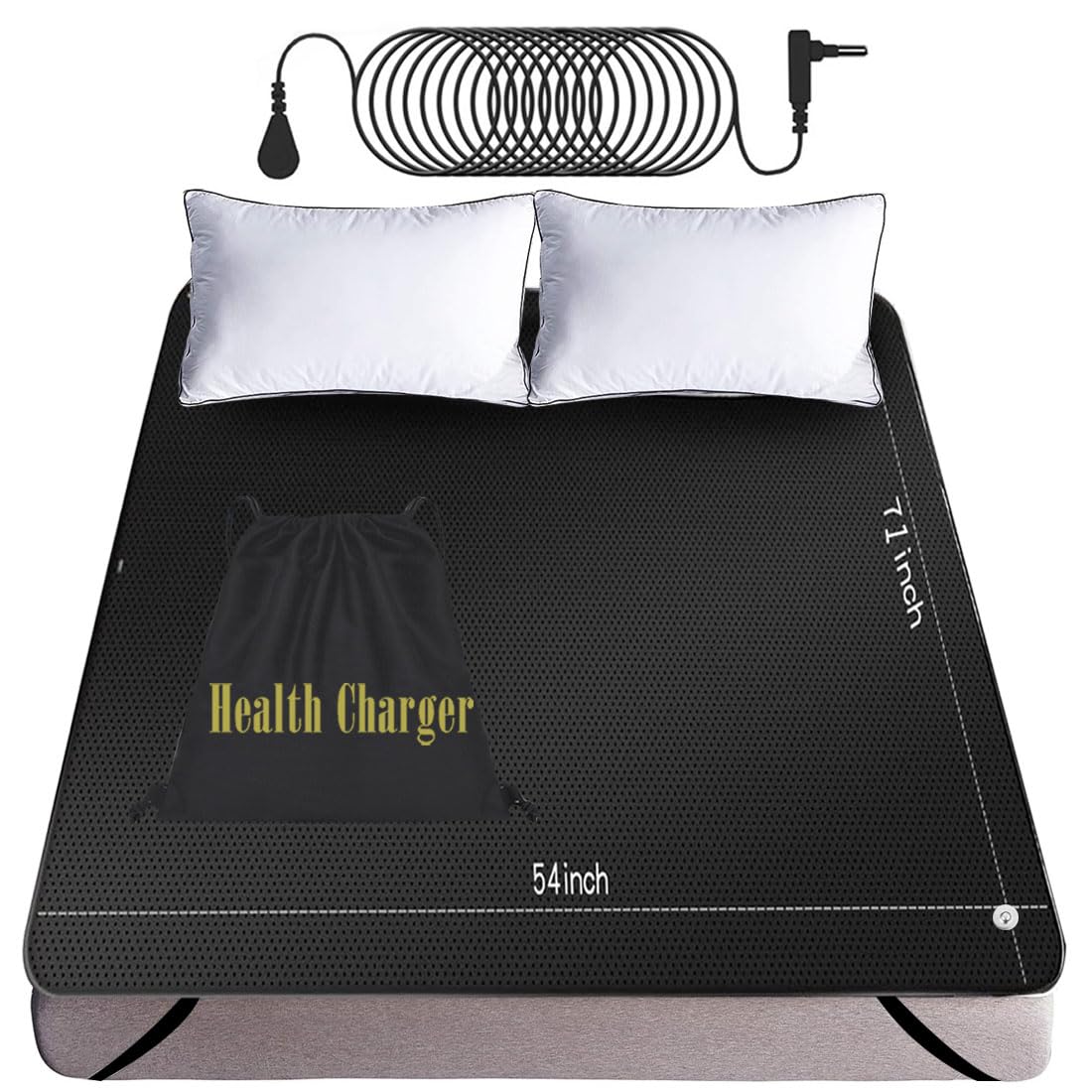Grounding Mat for Sleeping, Grounding Sheet forBed, Earth Mat Connected for Pain Relief FOPPON uk supplements