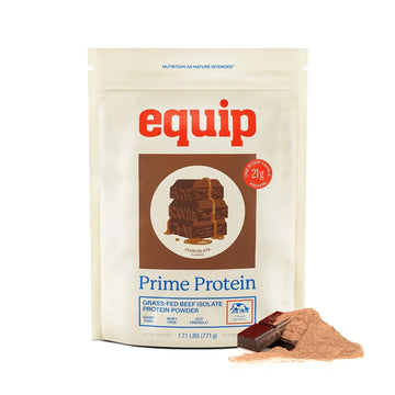 Equip Foods Prime Protein Powder | Clean, Grass Fed Beef Protein Powder | Carnivore Protein Isolate | Paleo, Keto Friendly | Gluten & Dairy Free | Helps Build & Repair Tissue Equip uk supplements