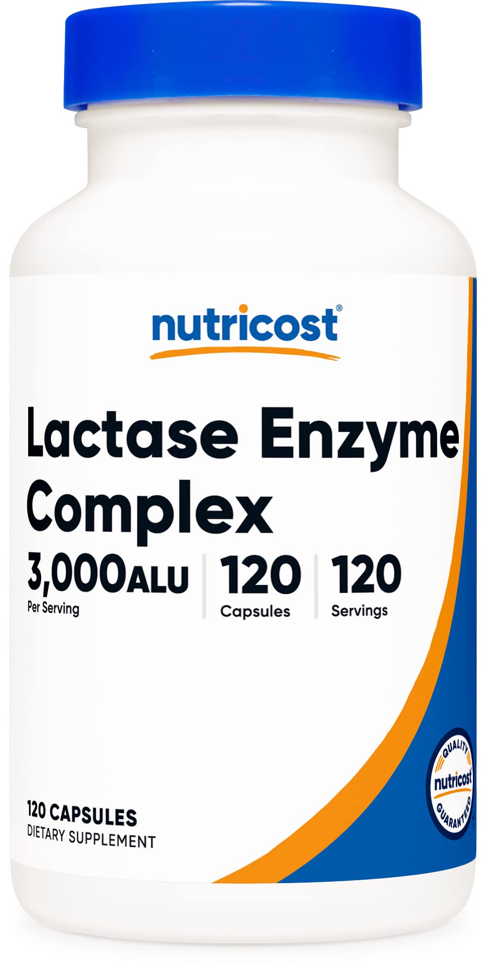 Nutricost Lactase Enzyme Complex 3,000 FCC ALU, 120 Vegetarian Capsules - Non-GMO Nutricost uk supplements