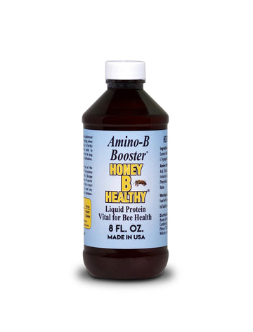 Amino-B Booster 8 oz. Bottle, Liquid Protein Vital for Bee Health Honey B Healthy uk supplements