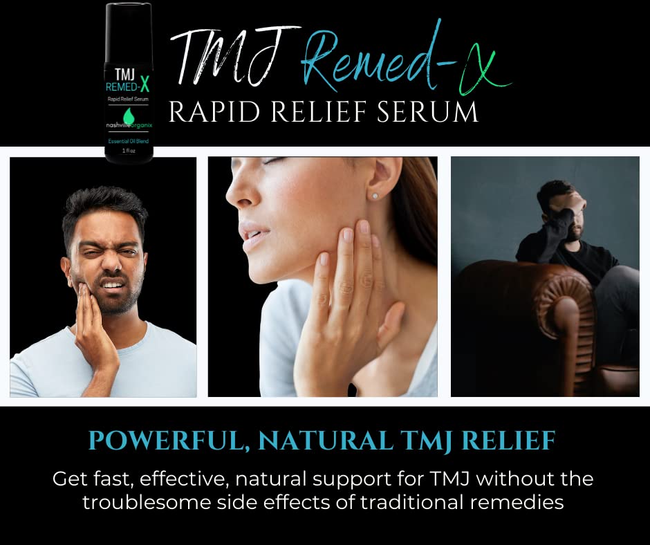 Dr. A's TMJ Remed-X Rapid Relief Serum | Deep Muscle & Jaw Tension Essential Oil Cream Doctor Angela Essential uk supplements