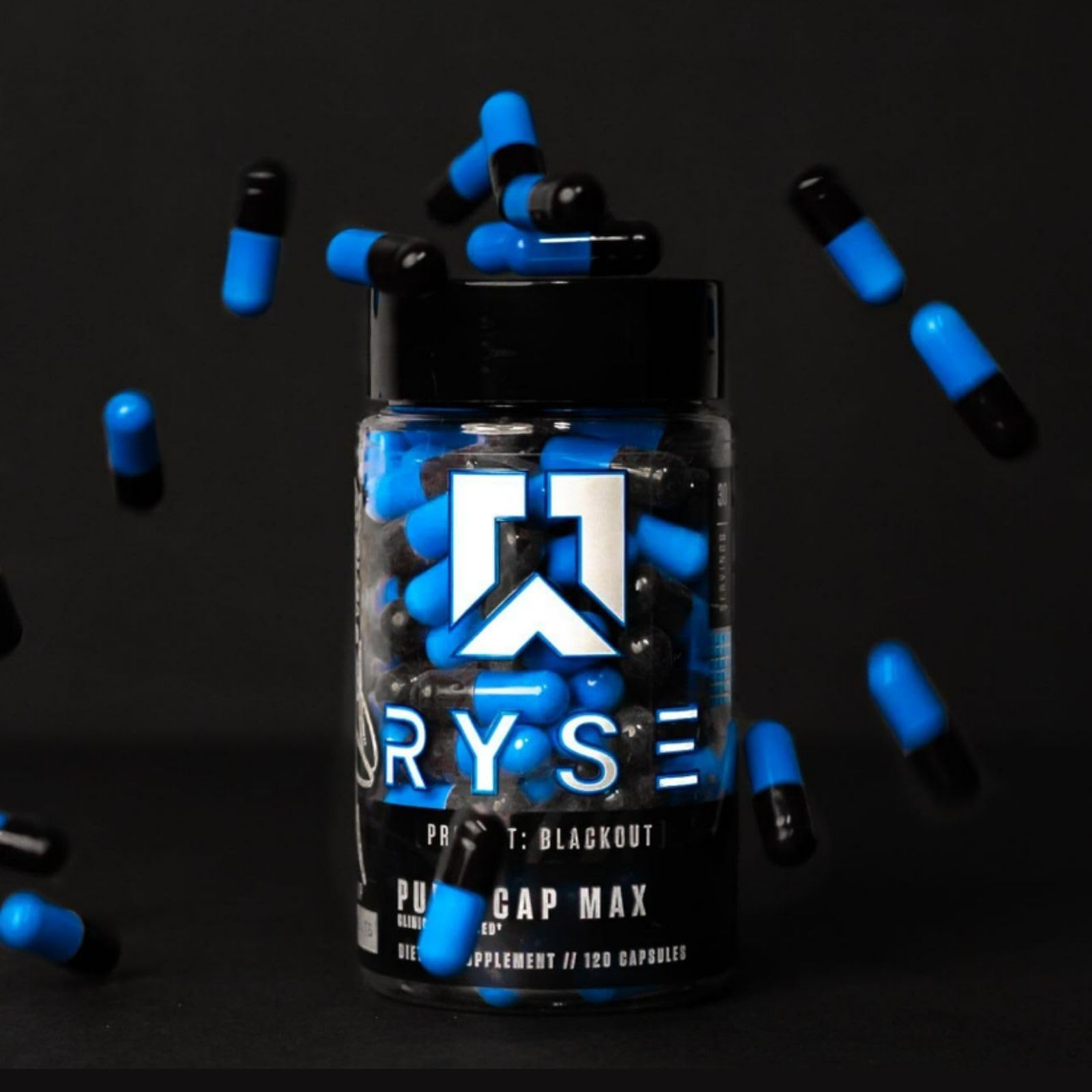 RYSE Up Supplements Project Blackout Pump Cap Max | Stimulant Free Pump Formula RYSE Up Supplements uk supplements