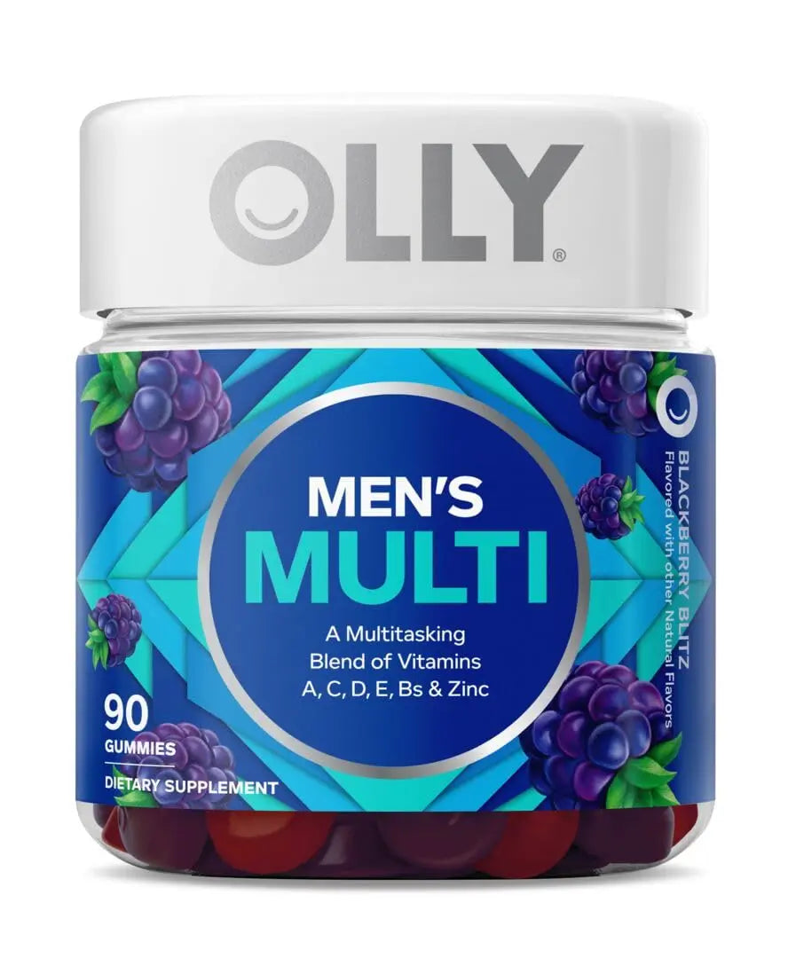 OLLY Laser Focus Gummy, Ginseng, Alpha GPC, B Vitamins, 36 Count & Men's Multivitamin Gummy, Vitamins A C D E B, Zinc, 90 Count OLLY uk supplements